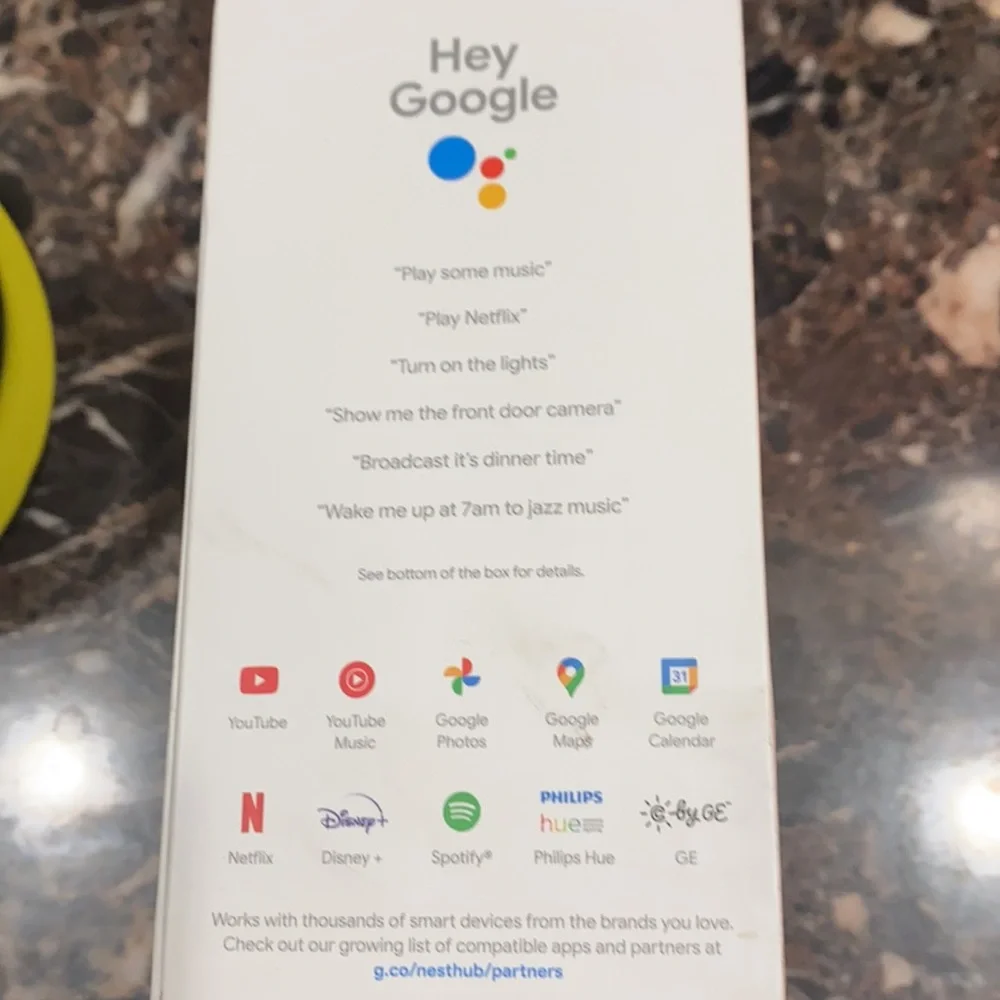 Google nest hub still in box